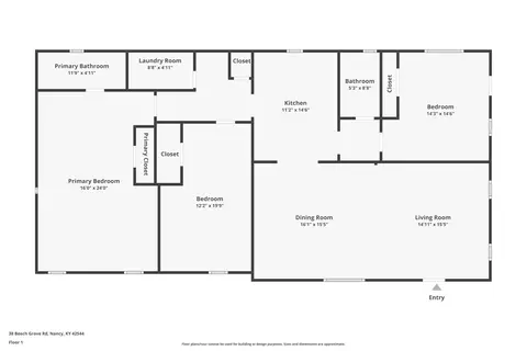 Floorplan - 38 Beech Grove Rd, Nancy, KY 42544 photo 1 of 1