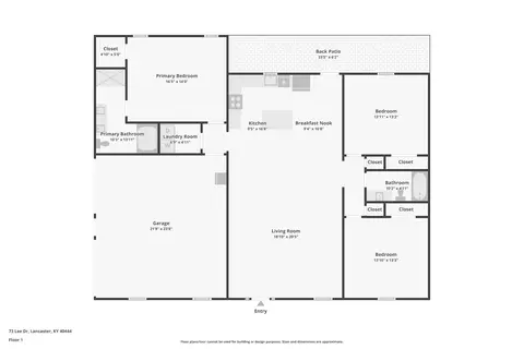 Floorplan - 73 Lee Dr, Lancaster, KY 40444 photo 1 of 1
