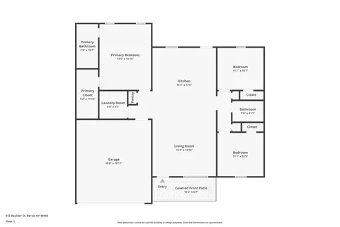 Floorplan - 612 Boulder Ct, Berea, KY 40403 photo 1 of 1