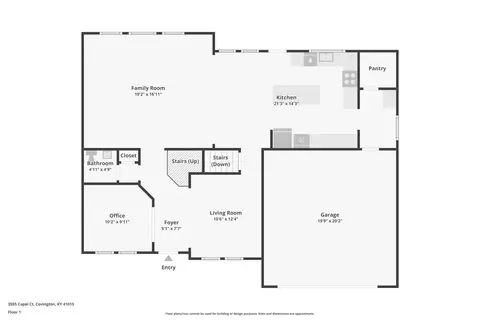 Floorplan - 3555 Capel Ct, Latonia, KY 41015 photo 6 of 8
