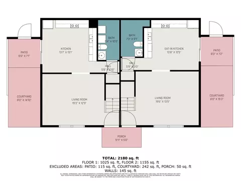 Floorplan - 1222-1224 E Henry Clay Ave, Covington, KY 41011 photo 1 of 4