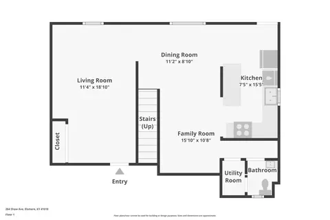 Floorplan - 264 Shaw Ave, Erlanger, KY 41018 photo 1 of 6