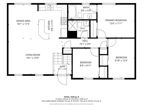 Floorplan - 2610 Brookview Dr, Villa Hills, KY 41017 photo 2 of 5