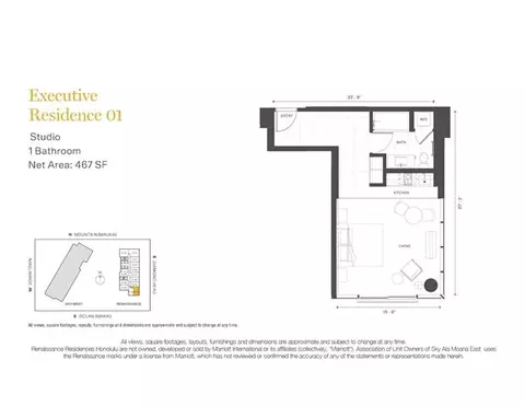1390 Kapiolani Blvd #3001, Honolulu, HI 96814