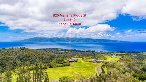 820 Mahana Ridge St #LOT 49, Lahaina, HI 96761