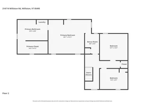 Floorplan - 2147 N Williston Rd, Williston, VT 05495 photo 2 of 2