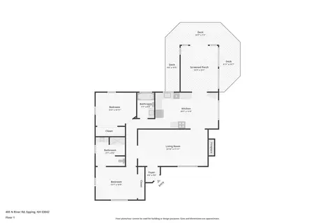 Floorplan - 405 N River Rd, Epping, NH 03042 photo 1 of 1