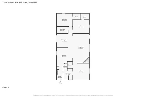 Floorplan - 711 Knowles Flat Rd, Eden, VT 05652 photo 1 of 1