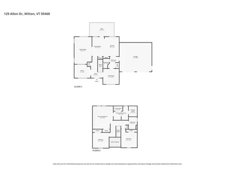 Floorplan - 129 Allen Dr, Milton, VT 05468 photo 1 of 3