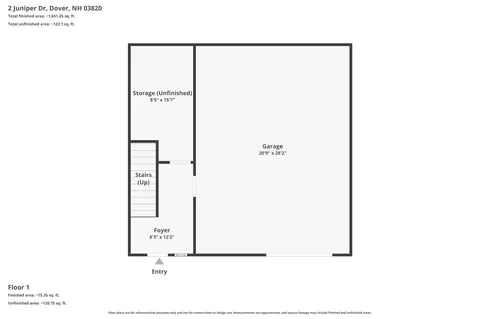 Floorplan - 2 Juniper Dr, Dover, NH 03820 photo 1 of 4