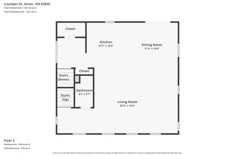 Floorplan - 2 Juniper Dr, Dover, NH 03820 photo 2 of 4