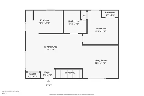 Floorplan - 55 Stark Ave, Dover, NH 03820 photo 1 of 3
