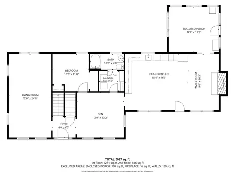 Floorplan - 253 Perkins Rd, Rupert, VT 05776 photo 1 of 3