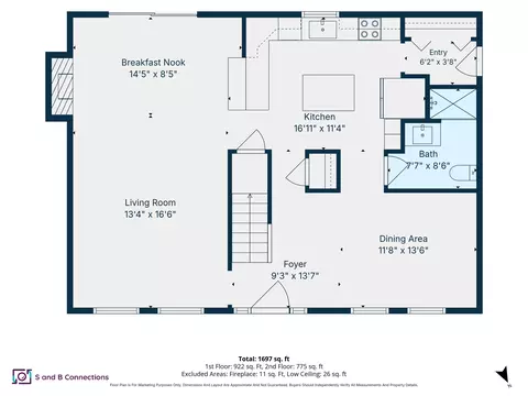 Floorplan - 9 Powder Mill Rd, Exeter, NH 03833 photo 1 of 3
