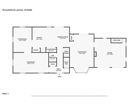 Floorplan - 78 Foothills Dr, Jericho, VT 05465 photo 2 of 4