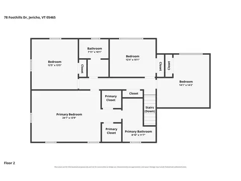 Floorplan - 78 Foothills Dr, Jericho, VT 05465 photo 3 of 4