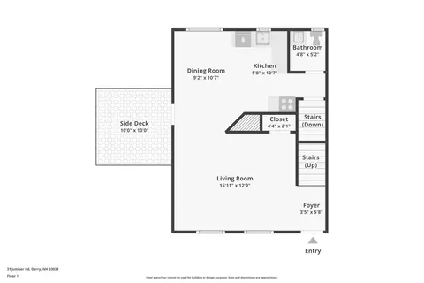 Floorplan - 31 Juniper Rd # L, Derry, NH 03038 photo 1 of 4