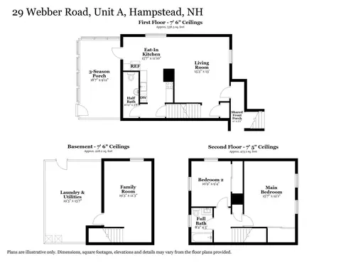 Floorplan - 29 Webber Rd UNIT A, Hampstead, NH 03841 photo 1 of 1