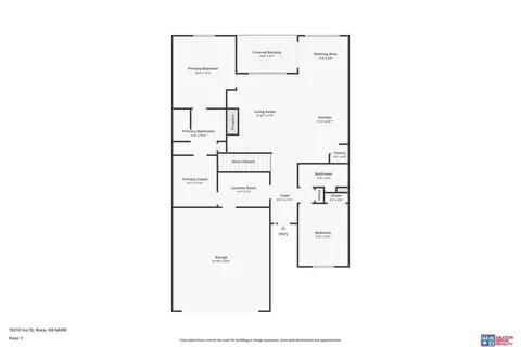 Floorplan - 10210 Ina St, Roca, NE 68430 photo 2 of 3