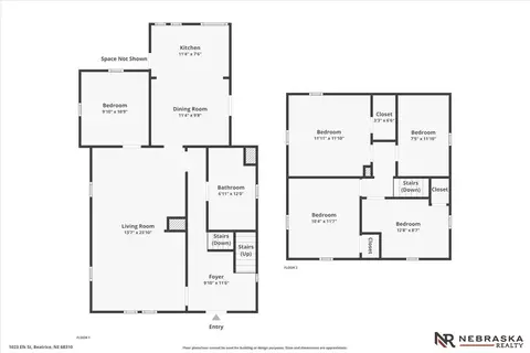 Floorplan - 1023 Elk St, Beatrice, NE 68310 photo 3 of 3