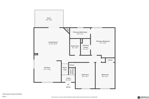 Floorplan - 14210 Vane St, Omaha, NE 68142 photo 2 of 2