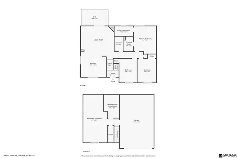 Floorplan - 14210 Vane St, Omaha, NE 68142 photo 1 of 2