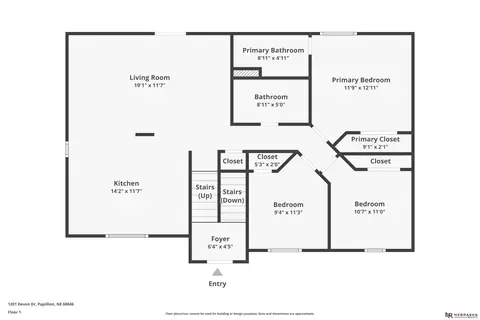 Floorplan - 1201 Devon Dr, Papillion, NE 68046 photo 1 of 2