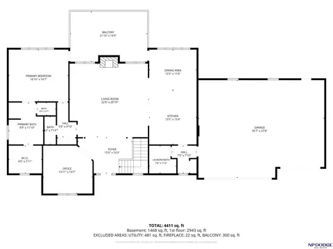 Floorplan - 16400 Hickman Ridge Rd, Roca, NE 68430 photo 1 of 3