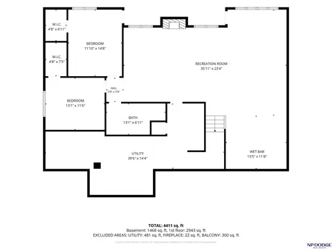 Floorplan - 16400 Hickman Ridge Rd, Roca, NE 68430 photo 2 of 3