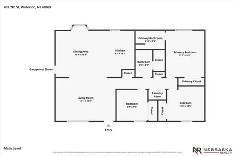 Floorplan - 402 7th St, Waterloo, NE 68069 photo 1 of 1