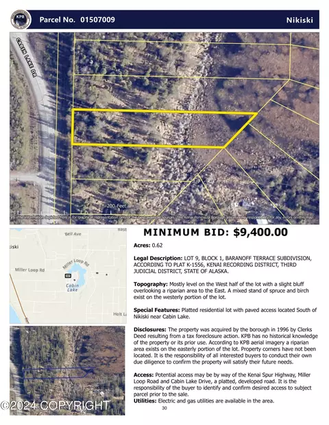 L9 B1 Cabin Lake Drive, Nikiskinorth Kenai, AK 99611