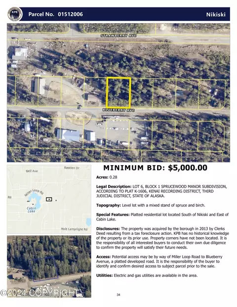 52800 Blueberry Ave, Nikiskinorth Kenai, AK 99611