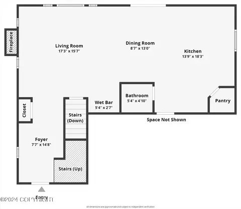 Floorplan - 13568 Charmley Cir, Eagle River, AK 99577 photo 2 of 3
