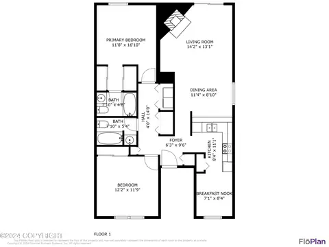 Floorplan - 1859 E Tudor Rd # C-304, Anchorage, AK 99507 photo 2 of 4