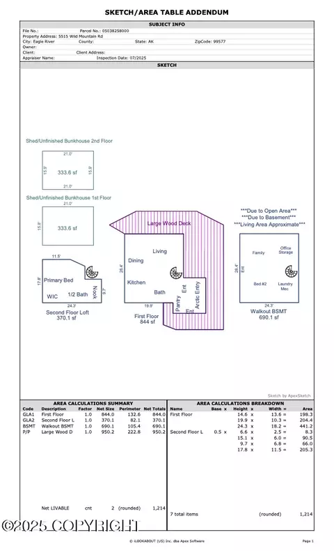 Floorplan - 5515 Wild Mountain Dr, Eagle River, AK 99577 photo 1 of 1
