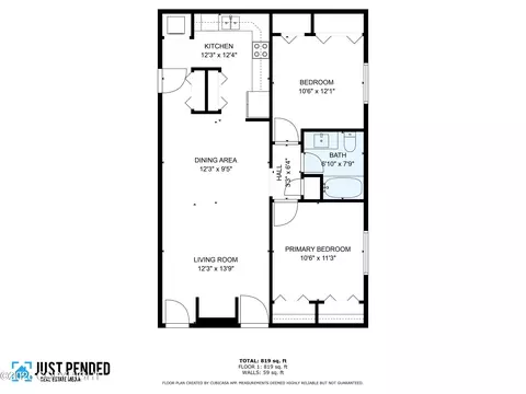 Floorplan - 4530 Wright St # 9, Anchorage, AK 99507 photo 1 of 1