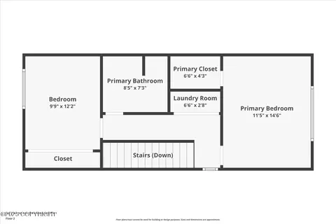 Floorplan - 424 E Manor Ave, Anchorage, AK 99501 photo 3 of 3