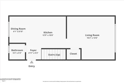 Floorplan - 424 E Manor Ave, Anchorage, AK 99501 photo 2 of 3