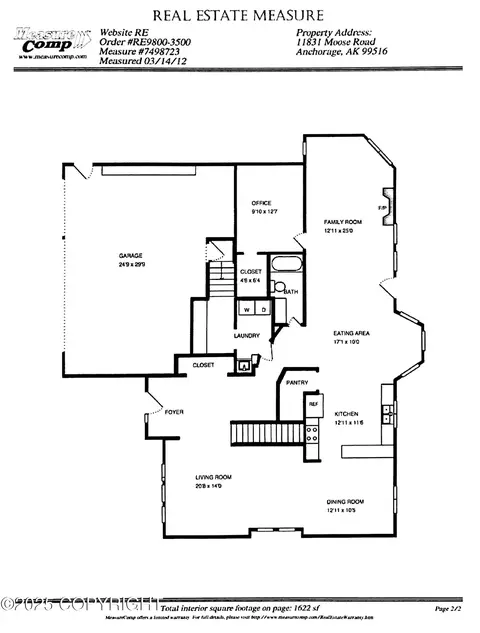Floorplan - 11831 Moose Rd, Anchorage, AK 99516 photo 1 of 2