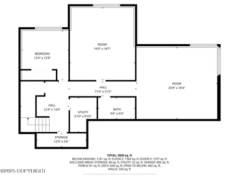 Floorplan - 16915 Yellowstone Dr, Eagle River, AK 99577 photo 2 of 8