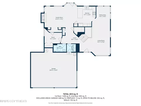 Floorplan - 2356 Leander Cir, Anchorage, AK 99515 photo 2 of 3