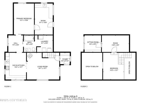 Floorplan - 14153 E Gliska St, Talkeetna, AK 99676 photo 1 of 1