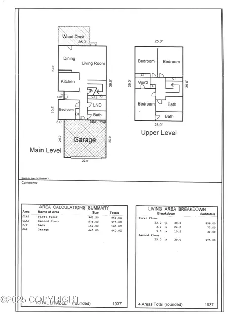 Floorplan - 3303 Wiley Post Loop, Anchorage, AK 99517 photo 2 of 2