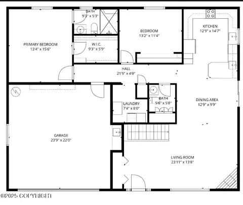 Floorplan - 8330 E 5th Ave, Anchorage, AK 99504 photo 1 of 2