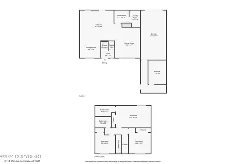 Floorplan - 4011 E 67th Ave, Anchorage, AK 99507 photo 1 of 2