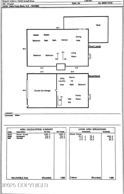Floorplan - 25220 Schaff Dr, Chugiak, AK 99567 photo 1 of 1