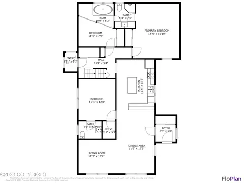 Floorplan - 129 E 11th Ave, Anchorage, AK 99501 photo 1 of 4