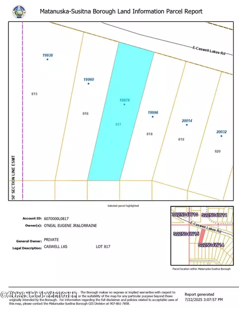 19978 E Caswell Lakes Rd, Willow, AK 99688