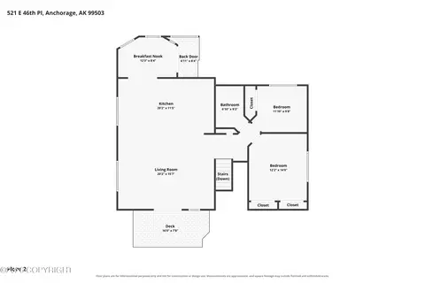 Floorplan - 521 E 46th, Anchorage, AK 99503 photo 3 of 3