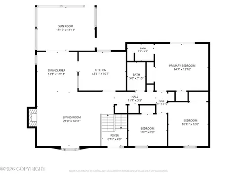 Floorplan - 3386 Checkmate Dr, Anchorage, AK 99508 photo 3 of 6